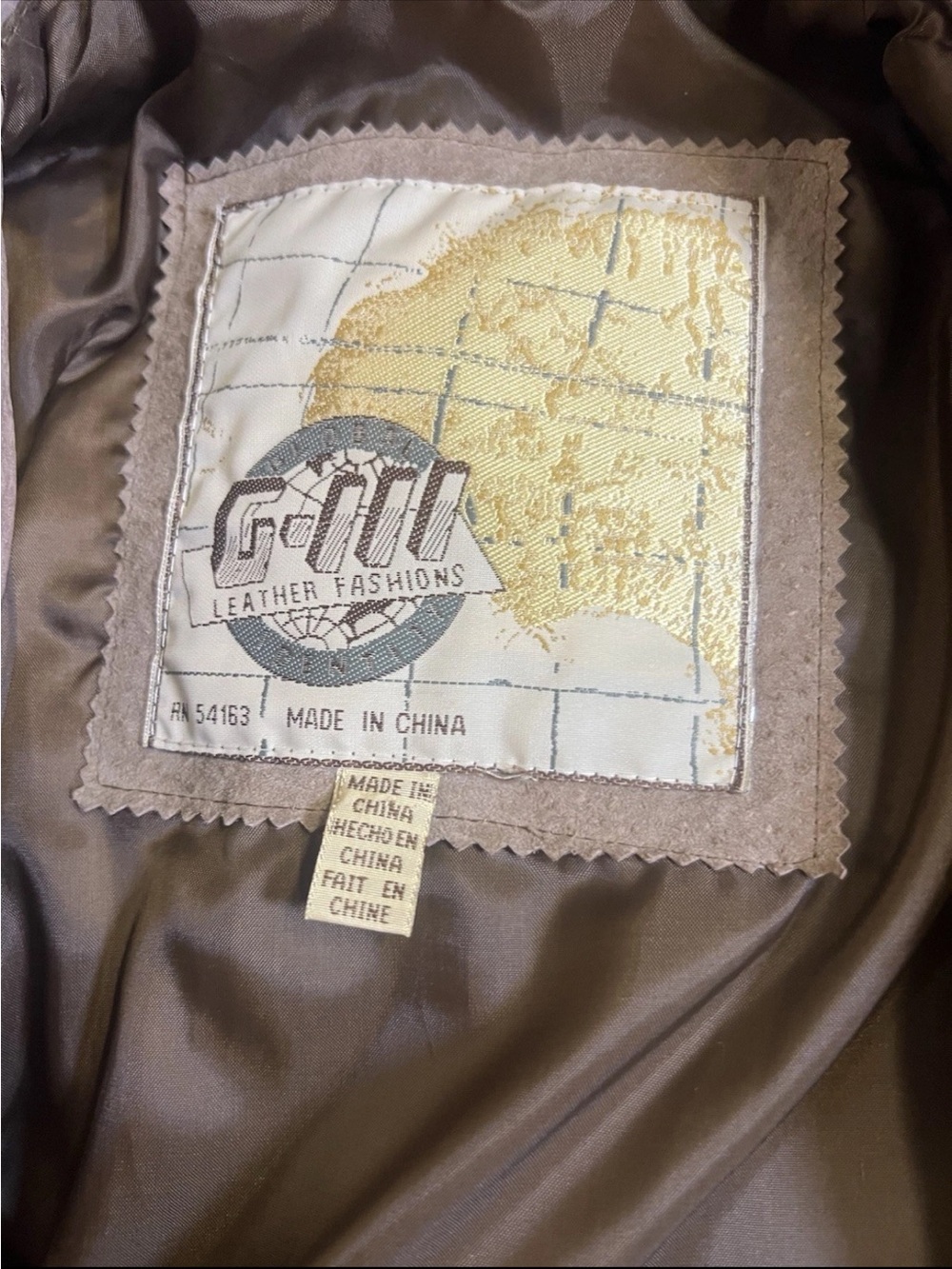 Vintage Global Identity G-III Mens Brown Leather Bomber Jacket-Size S/M Top Gun - Picture 7 of 10